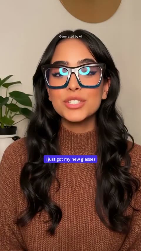 Probándose lentes