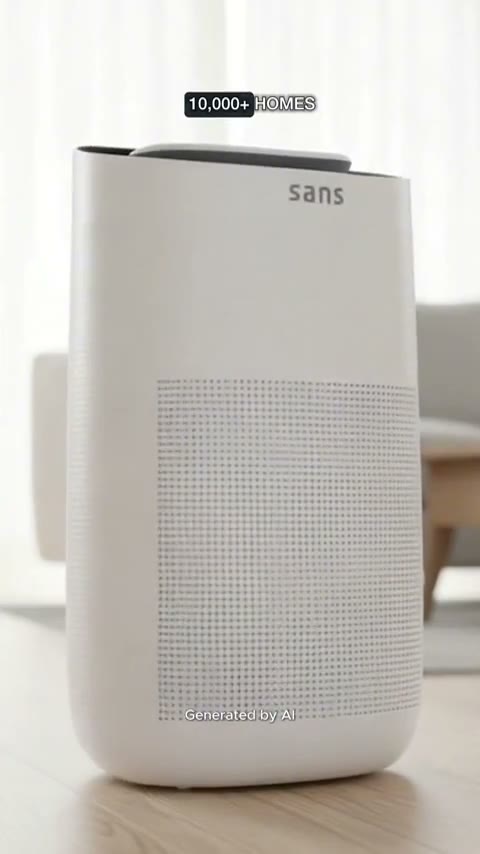 Purificador de aire en casa